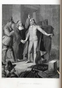 Execution of Charles I, 1882. Artist: Haendler, Paul (1833-1903) Execution of Charles I, 1882. Artist: Haendler, Paul (1833-1903)
