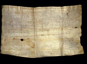 Spain Catalonia Osona Prints: Execution of the will of the Count of Barcelona Wilfred II (+ 26 - April-911), parchment