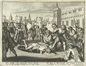 Execution of the Duke of Monmouth, 15th July 1685 (etching). Creator: Dutch School (17th Century)