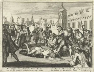 Execution of the Duke of Monmouth, 15th July 1685 (etching). Creator: Dutch School (17th Century) Execution of the Duke of Monmouth, 15th July 1685 (etching). Creator: Dutch School (17th Century)
