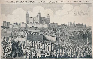 Thomas Wentworth Prints: Execution of the Earl of Strafford, c1641, (1903). Artist: Wenceslaus Hollar