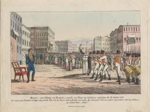 Restoration Prints: Execution of Joachim Murat by firing squad in Pizzo Calabro