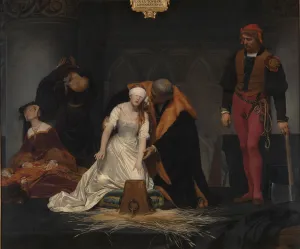 Paul Hippolyte 1797 1856 Prints: The Execution of Lady Jane Grey, 1833. Artist: Delaroche, Paul Hippolyte (1797-1856)