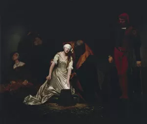 Paul Delaroche Gallery: The Execution of Lady Jane Grey, 1834. Artist: Paul Delaroche
