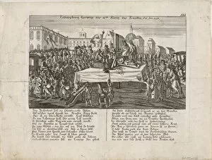 Absolutism Gallery: The Execution of Louis XVI on 21 January 1793, 1793. Artist: Anonymous