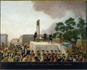8th Arrondissement Prints: Execution of Louis XVI, January 21, 1793, between 1793 and 1798. Creator: Unknown
