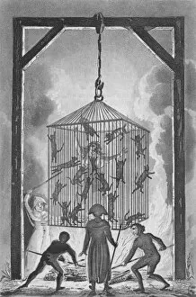 Cage Collection: The Execution of Louisa Mabree, the French Midwife. Creator: Unknown