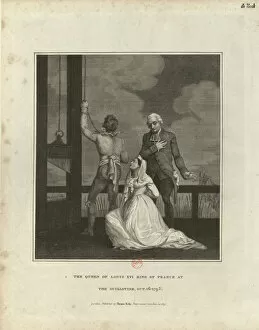 Terror Gallery: The Execution of Marie Antoinette on October 16, 1793, 1815. Creator: Anonymous