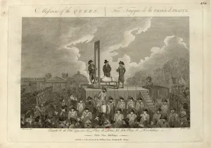 Biblioth And Xe8 Prints: The Execution of Marie Antoinette on October 16, 1793, 1793-1794