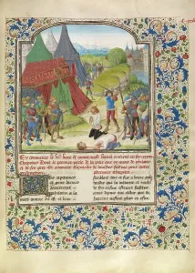 Conquest Prints: The Execution of Philotas; Livre des fais d'Alexandre le grant