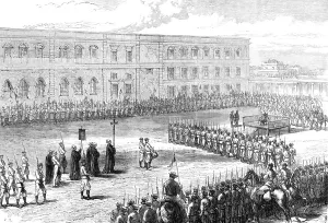 Prisoners Prints: Execution of political prisoners in Cuba, 1869. Creator: Unknown