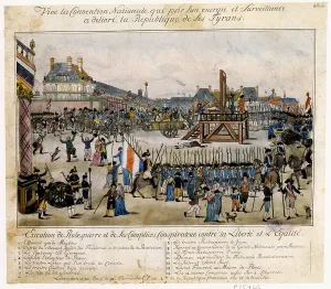 Facing Away Prints: Execution of Robespierre and his accomplices, 1794