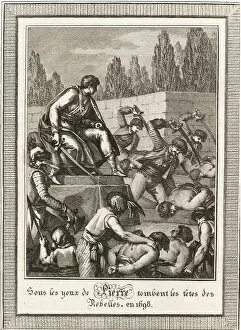 The execution of the Streltsy. From: Histoire de Russie by Blin de Sainmore, c. 1800