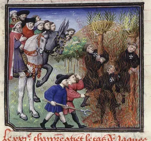 Philip Iv Prints: Execution of the Templars, Early 15th cen.. Creator: Anonymous