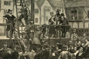 Execution of Tomkins and Challoner, (1897). Creator: Unknown Execution of Tomkins and Challoner, (1897). Creator: Unknown