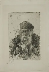 Transylvania Prints: Executioner from Siebenbürgen, 1885. Creator: Anders Leonard Zorn