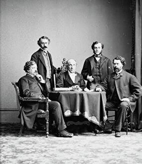 Officials Collection: Executive Committee of the U. S. Sanitary Commission, between 1855 and 1865. Creator: Unknown