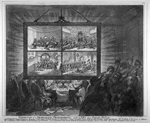 Exhibition of a democratic-transparency, - with its effect upon patriotic feelings Exhibition of a democratic-transparency, - with its effect upon patriotic feelings