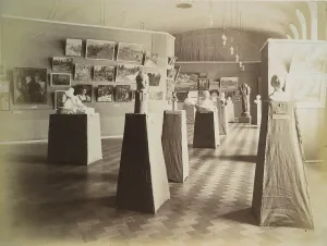 Exhibition Hall Prints: Exhibition hall, House of the Association of Literature and Arts, Russia, 1910s