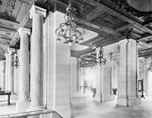 Nypl Prints: Exhibition room, the New York Public Library, between 1910 and 1920. Creator: Unknown