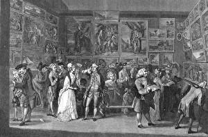 Pall Mall Prints: Exhibition at the Royal Academy, Pall Mall, 1771, 1886. Creator: Unknown