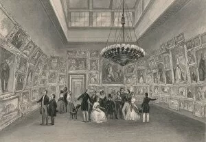 William Radclyffe Collection: Exhibition of the Royal Academy. - Private View, c1844. Creator: William Radclyffe