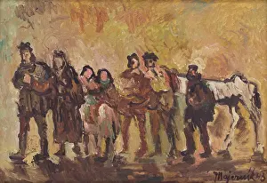 Displacement Prints: Exiles, 1943. Creator: Cyprian Majernik
