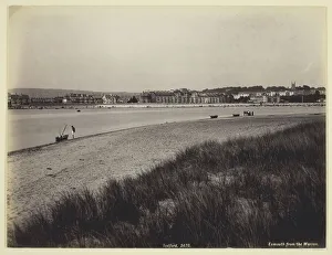 Sand Dune Prints: Exmouth from the Warren, 1860 / 94. Creator: Francis Bedford