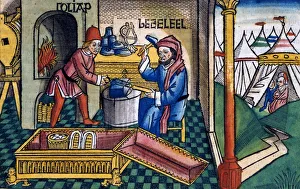 Construction Prints: Exodus 31: 2-8: Bezalel and Aholiab making the Ark of the Covenant