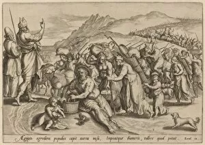 Israelite Gallery: The Exodus from Egypt, 1585. Creator: Johann Sadeler I