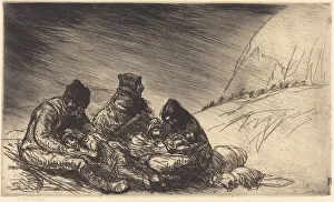 Exodus (L exode), 1916. Creator: Theophile Alexandre Steinlen