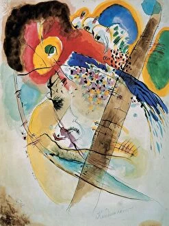 Abstract Collection: Exotic Birds, 1915. Artist: Vassily Kandinsky