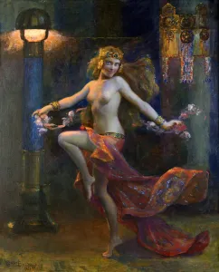 Bussière Prints: An exotic dancer, 1926