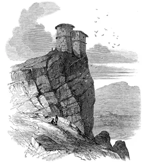 Abyssinia Prints: The Expedition to Abyssinia: castle between Mai Wahiz and Ad Abaga, 1868. Creator: Unknown