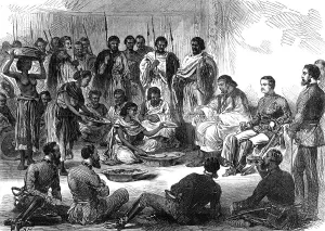 Guests Prints: The Expedition to Abyssinia: Sir Robert Napier entertained by the Prince of Tigre