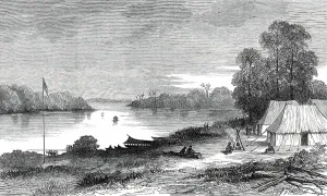 Malayan Prints: The Expedition against the Malays: Camp at Passir Salak