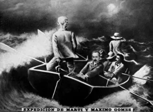 Jos Juli N Mart Prints: Expedition of Marti and Maximo Gomez, (1895), 1920s