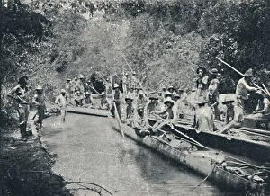 Exploracao do Ro de Sto. Anastacio, 1895. Artist: Francisco Henszler
