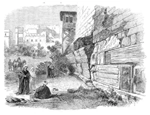 Simpson W Prints: The Explorations at Jerusalem: Robinson's Arch, Haram Wall, 1869. Creator: Unknown