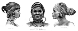 Vietnam Prints: An Exploring Expedition in Unknown Tonquin; Types of Natives, 1890. Creator: Unknown