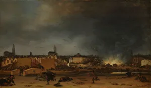 Poel Egbert Van Prints: The explosion of the powder magazine in Delft