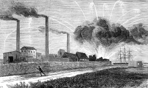 Chimneys Prints: The Explosion of the Rocket Factory at Woolwich Arsenal