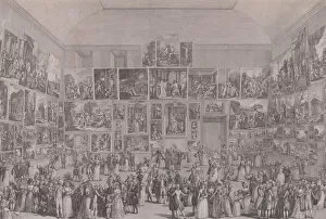 Martini Collection: Exposition au Salon du Louvre en 1787. Creator: Pietro Antonio Martini