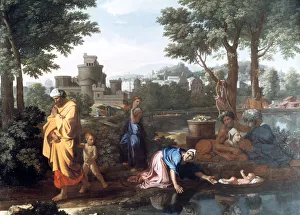 Nile Prints: The Exposition of Moses, 1654. Artist: Nicolas Poussin