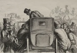 Honoredaumier French Prints: Exposition universelle: Letranger trouve toutes les facilites pour retourner