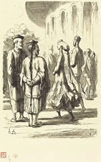 World Exposition Prints: Exposition universelle: Quel sont les plus Chinois?, 1867. Creator: Charles Maurand