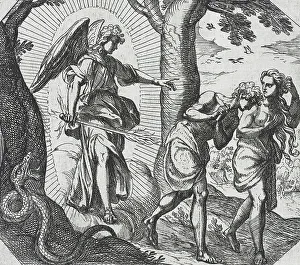 Expulsion Prints: The Expulsion, 16th century. Creator: Antonio Tempesta