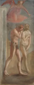 Regret Prints: Expulsion of Adam and Eve, after Masaccio, 1898. Creator: Magnus Enckell