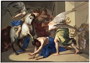 Bernardo Gallery: The Expulsion of Heliodorus from the Temple, c1650. Artist: Bernardo Cavallino