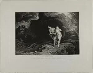 Genesis Gallery: The Expulsion, from Illustrations of the Bible, 1831. Creator: John Martin